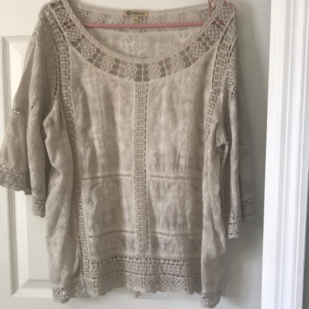 Democracy crochet top size large